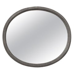 Lorenzo Burchiellaro Cast Aluminum Mirror, Italy, circa 1970