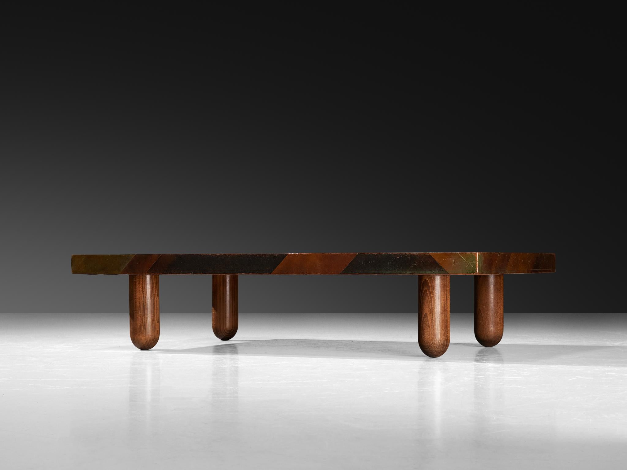Lorenzo Burchiellaro Coffee Table in Copper In Good Condition For Sale In Waalwijk, NL