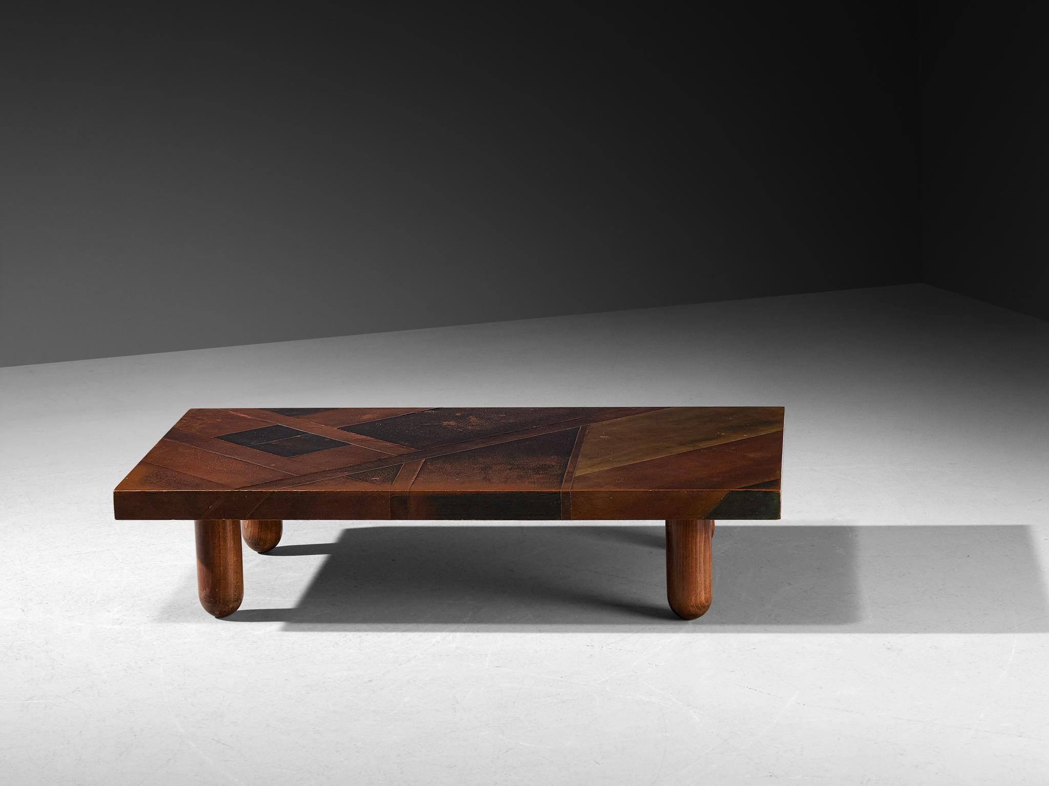 Lorenzo Burchiellaro Coffee Table in Copper For Sale 2