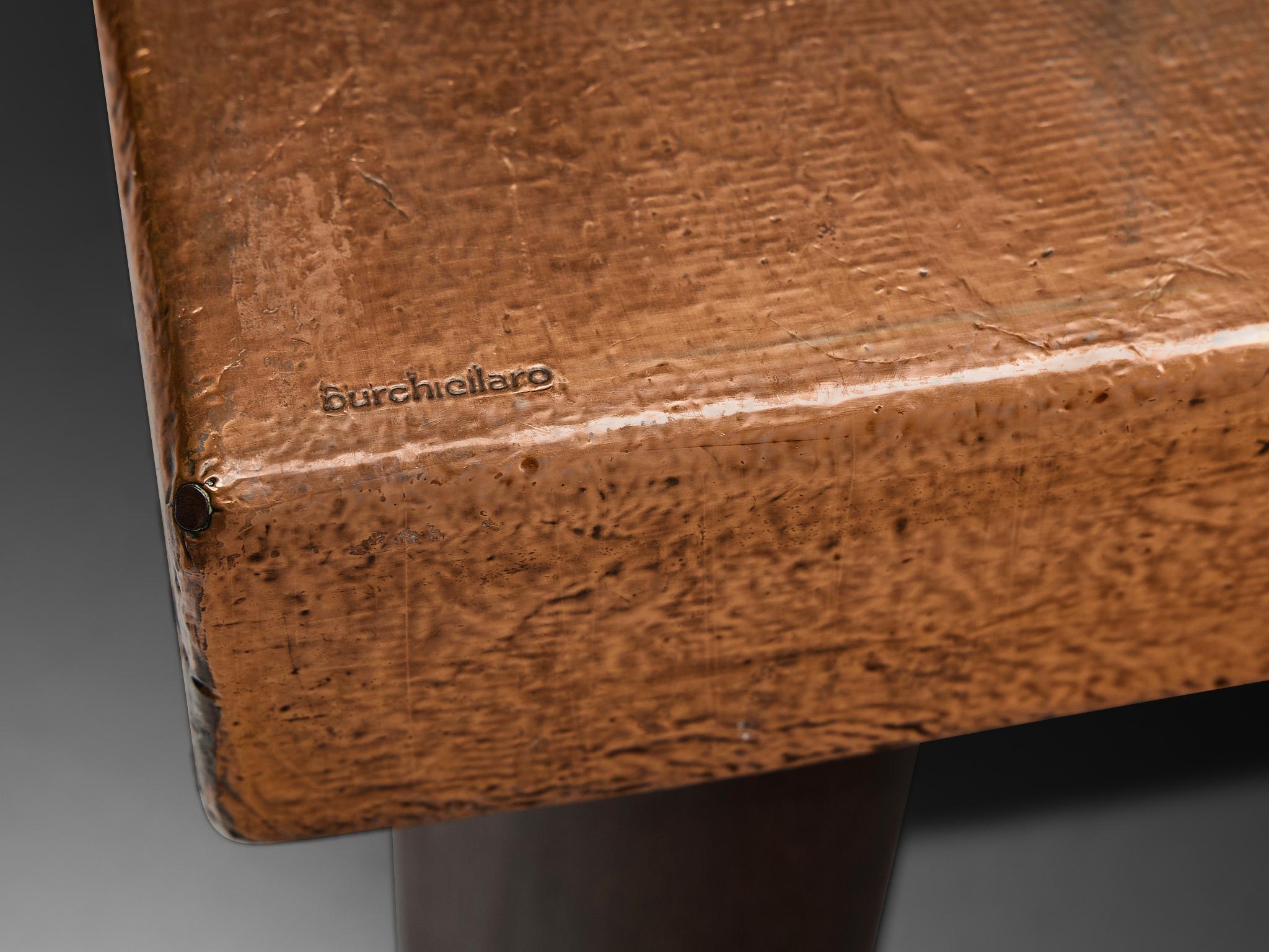 Lorenzo Burchiellaro Coffee Table in Copper For Sale 3