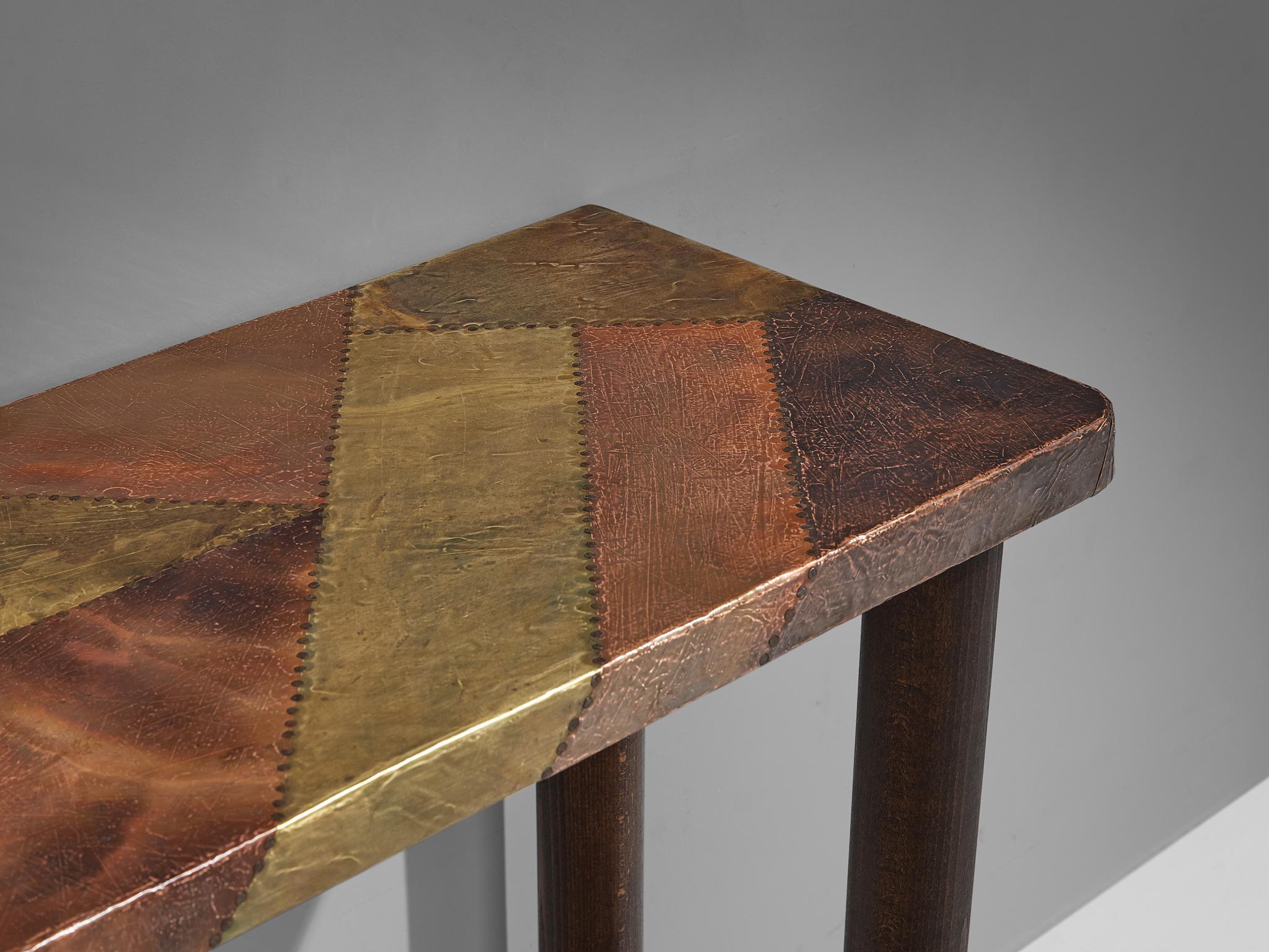 Lorenzo Burchiellaro Console Table in Copper For Sale 4