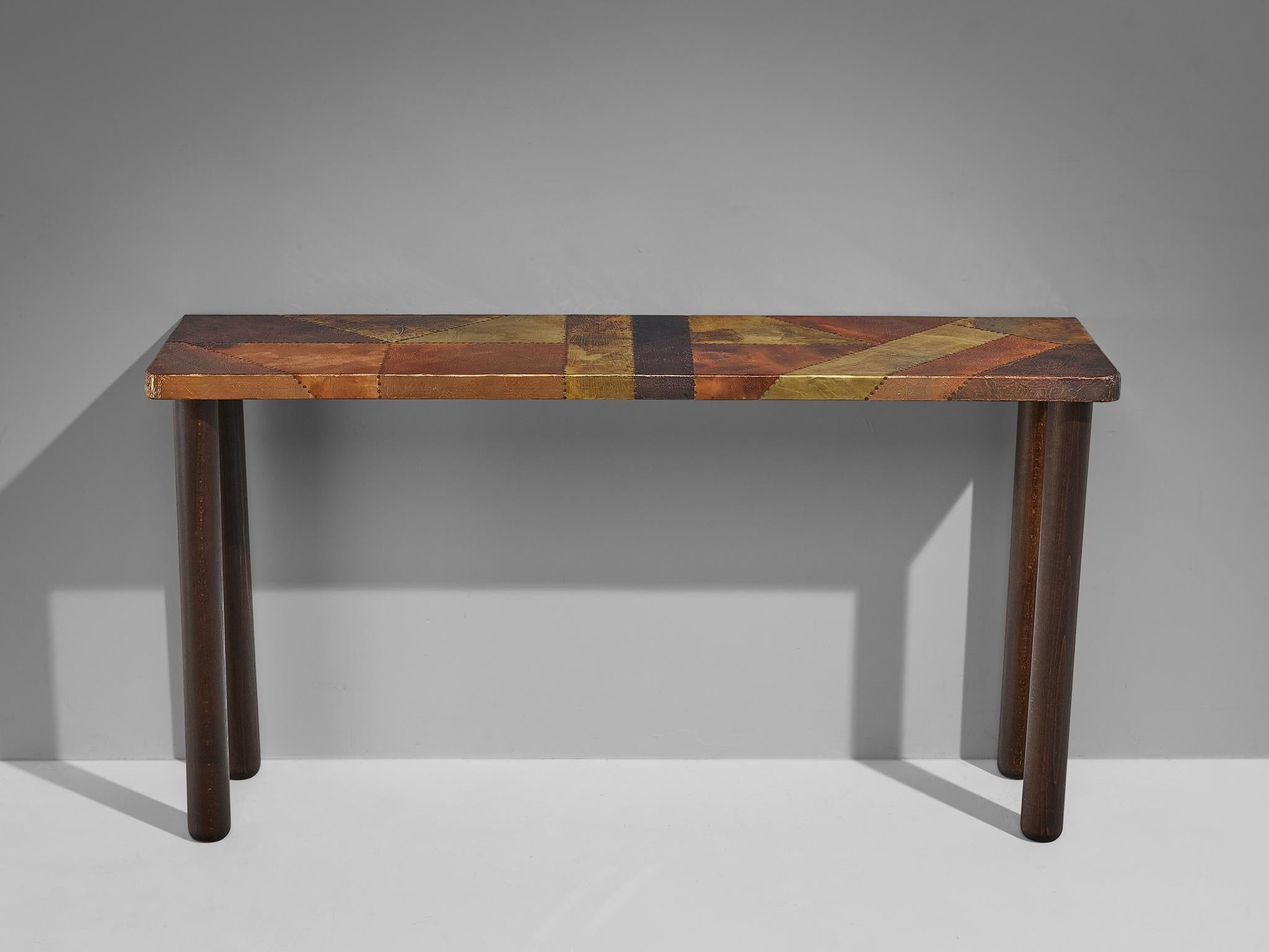 Lorenzo Burchiellaro Console Table in Copper For Sale 1