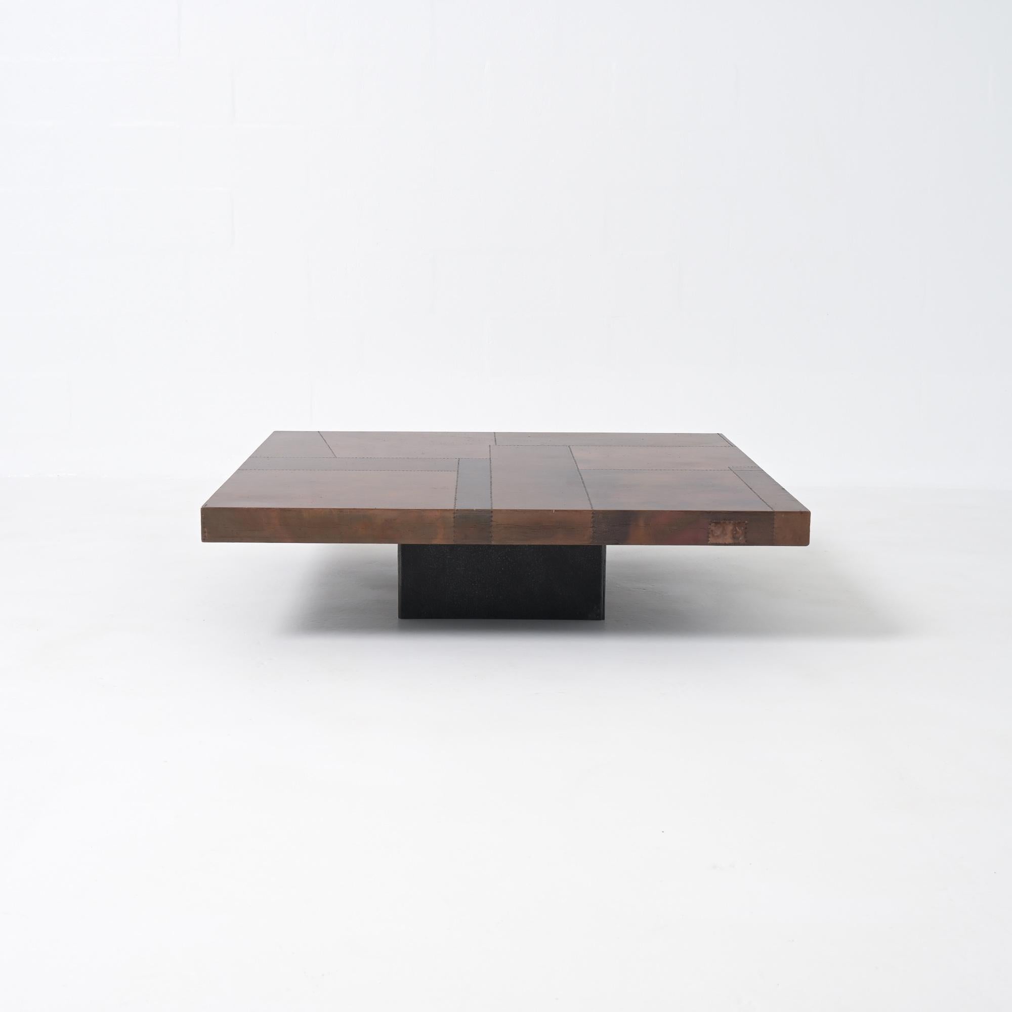 Fin du 20e siècle Lorenzo Burchiellaro Copper Coffee Table en vente