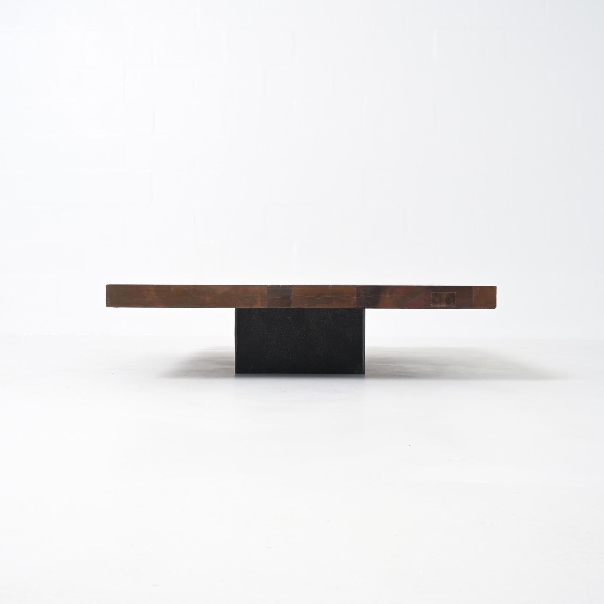 Aluminium Lorenzo Burchiellaro Copper Coffee Table en vente