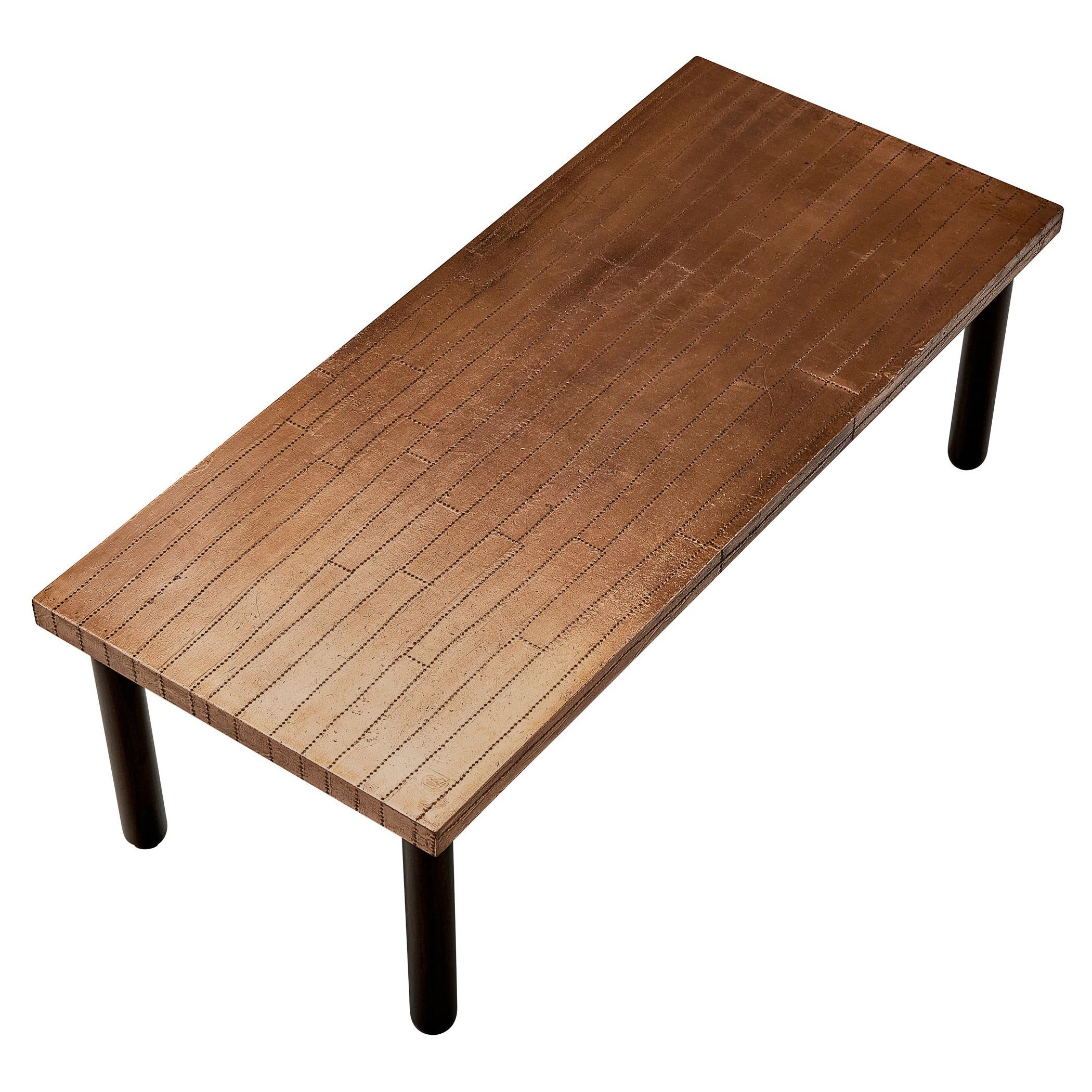 Lorenzo Burchiellaro Dining Table in Copper For Sale