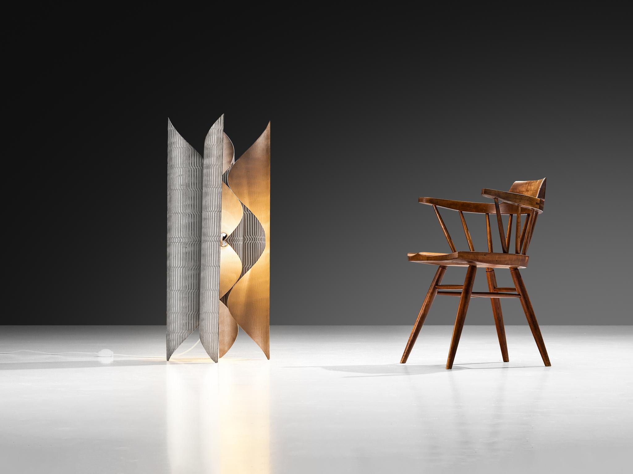 Lorenzo Burchiellaro Large Sculptural Lamp in Metal in vendita 1