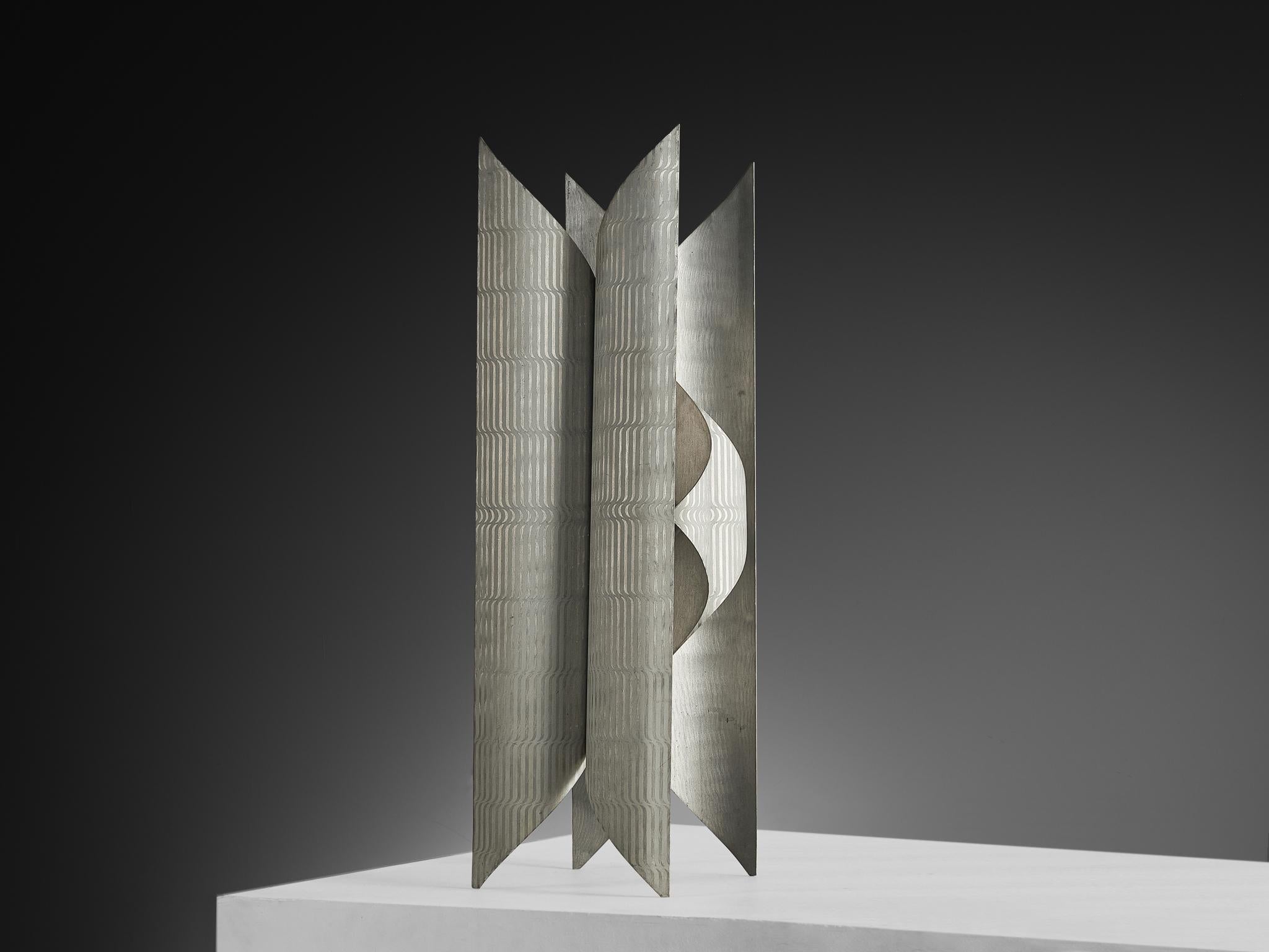 Lorenzo Burchiellaro Large Sculptural Lamp in Metal in vendita 2