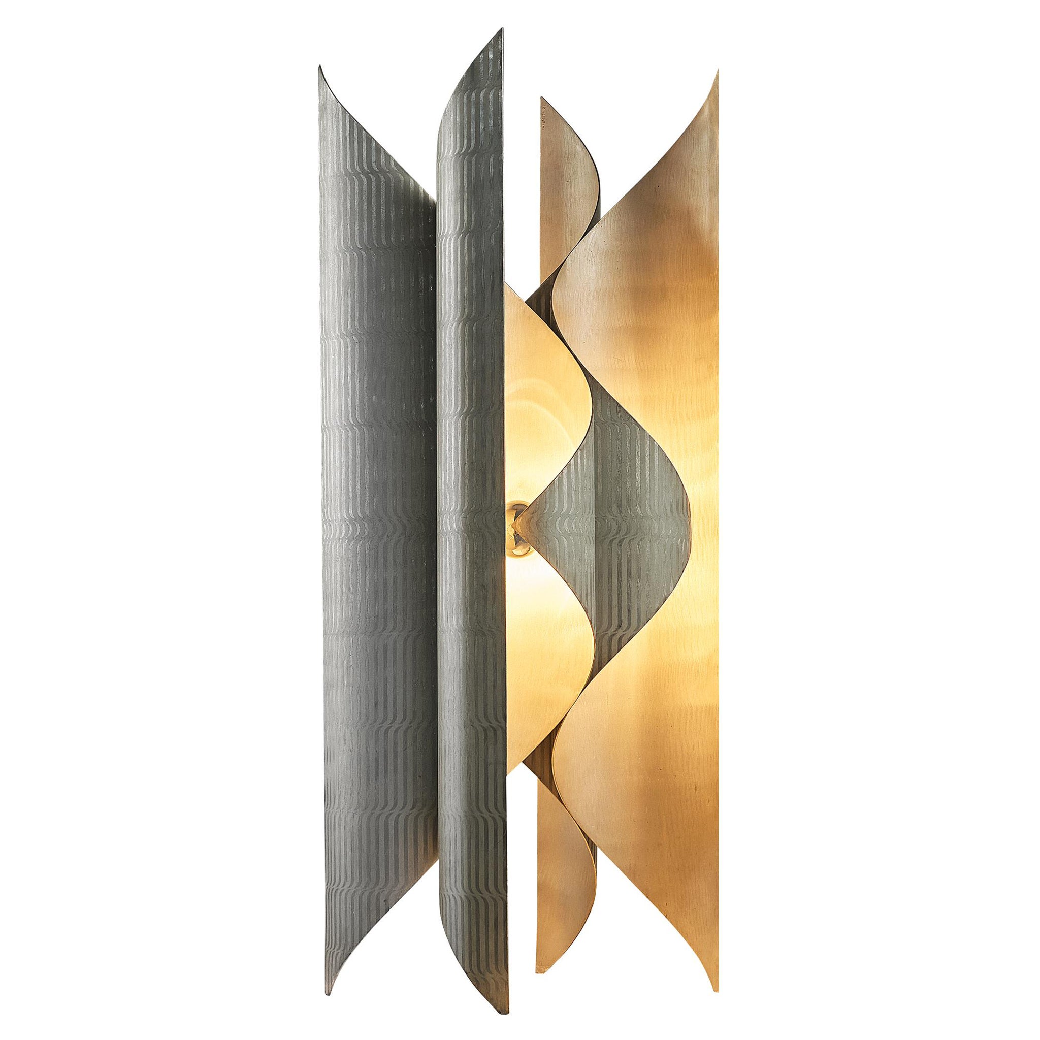 Lorenzo Burchiellaro Large Sculptural Lamp in Metal