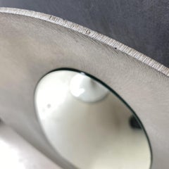 Lorenzo Burchiellaro Oval Mirror, Die-Cast Aluminum, Italy, 1967