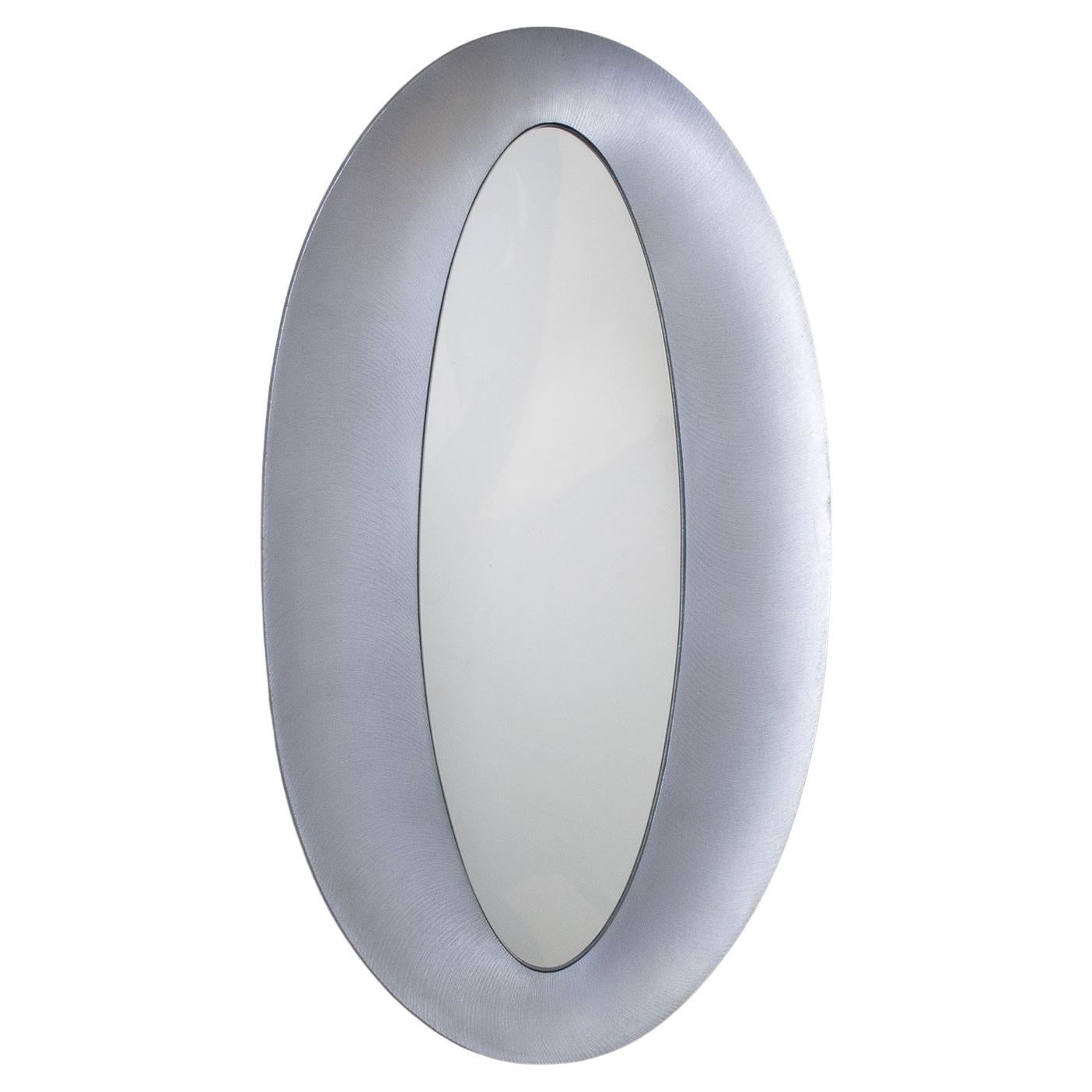 Lorenzo Burchiellaro oval mirror 1960s For Sale