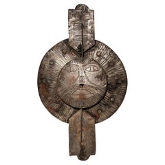 Retro Lorenzo Burchiellaro Sculptural Wall Clock 