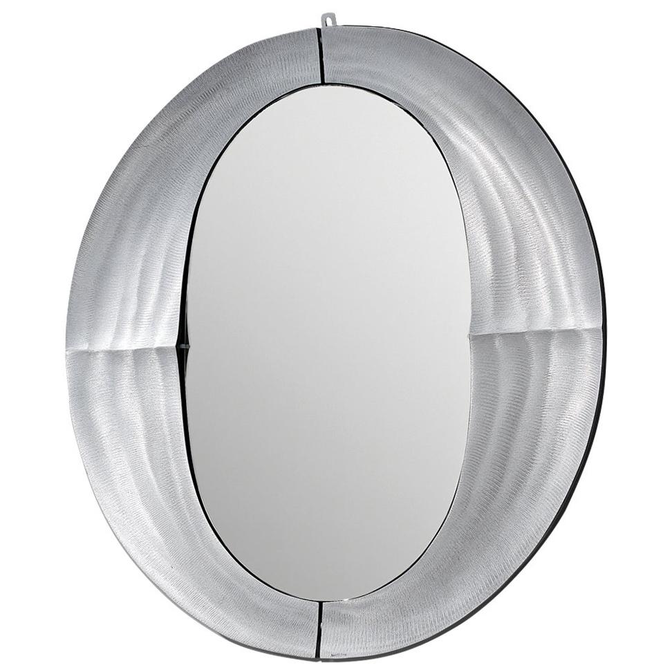 Lorenzo Burchiellaro ‘Cuccaro’ Wall Mirror in Aluminum For Sale