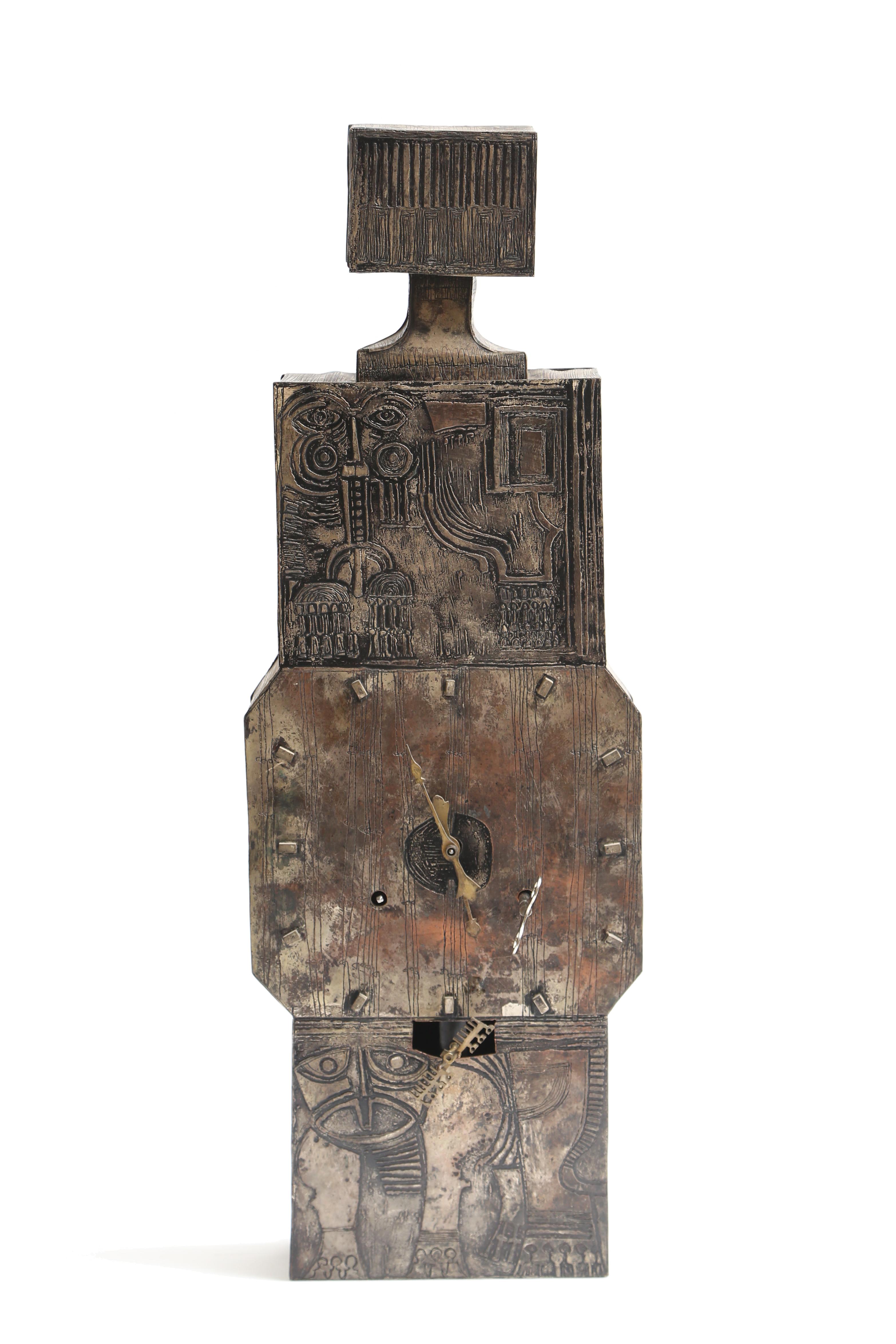 Italian Lorenzo Burchiellaro Wall or Mantel Clock For Sale