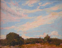 "Cloud Movement" (2024) By Lorenzo Chavez, Original Oil Painting of Landscape