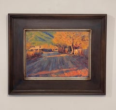 "Late Afternoon Taos Pueblo, " Southwestern Landscape Oil Painting