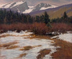 "Near Glacier Creek, " Original Colorado Landscape Pastel Painting