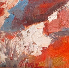 "Red Rocks" (2024) By Lorenzo Chavez, Original Oil Painting of Landscape