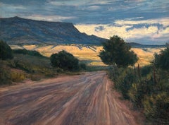 „The North Road“, Original Landschaftsgemälde des Südwestens, pastellfarben