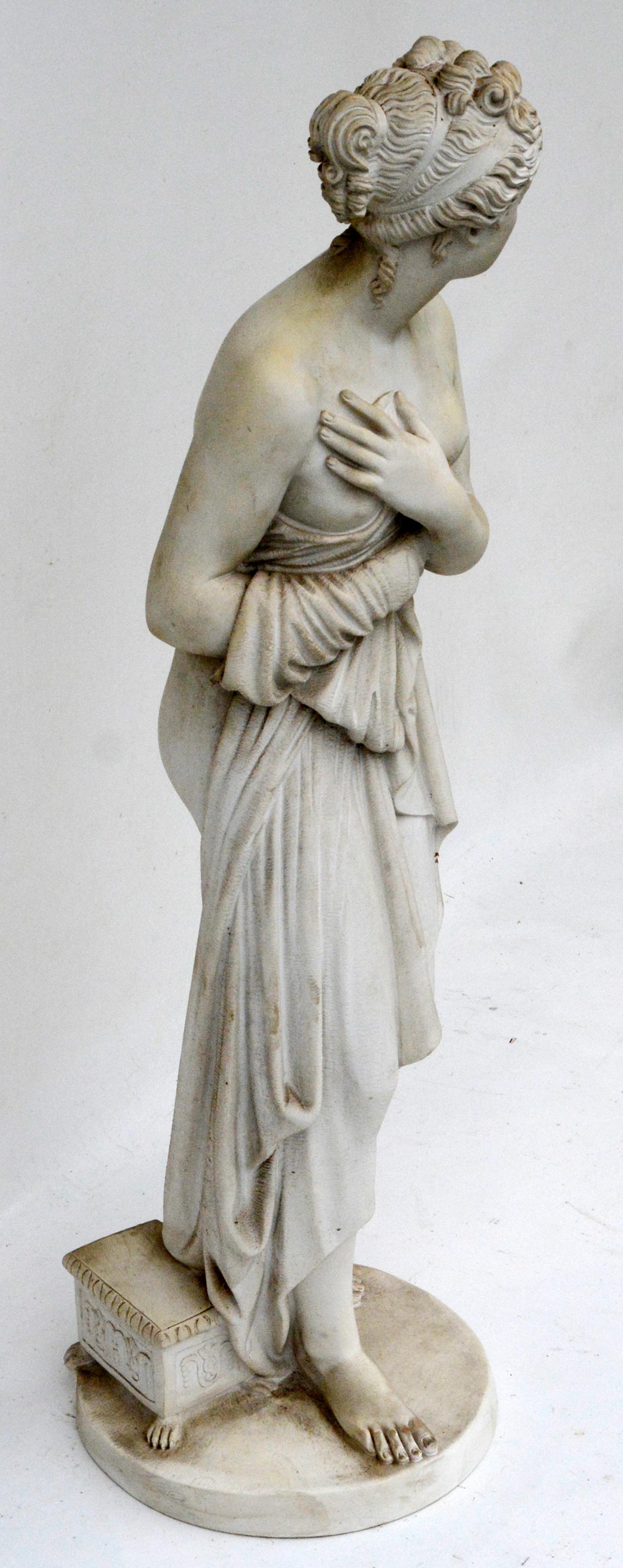 Italian Lorenzo dal Torrione, Classicist Female Statue, Pietrasanta, Italy