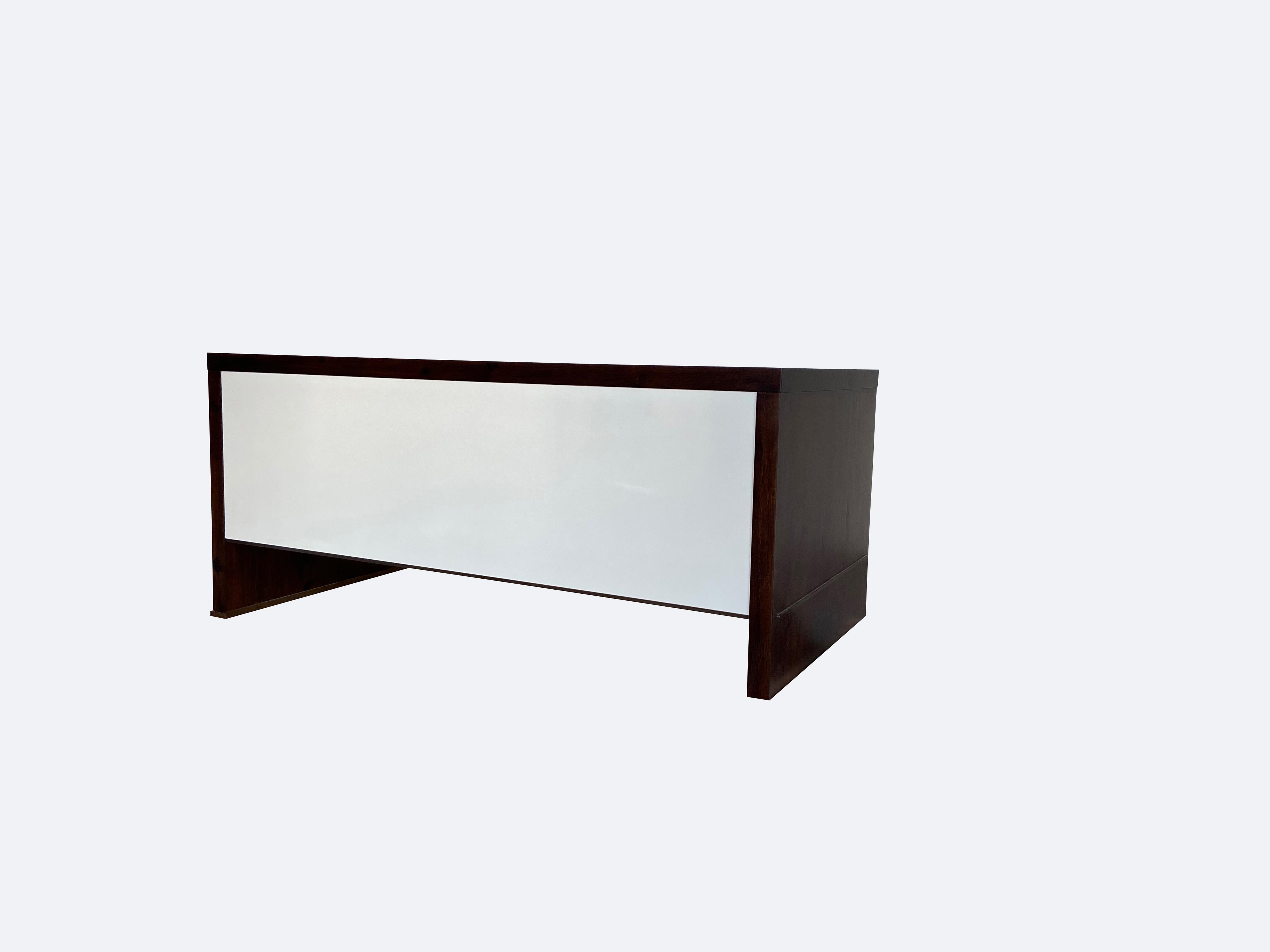 Lorenzo Desk in Argentine Rosewood, Bronze and White Lacquer from Costantini 6