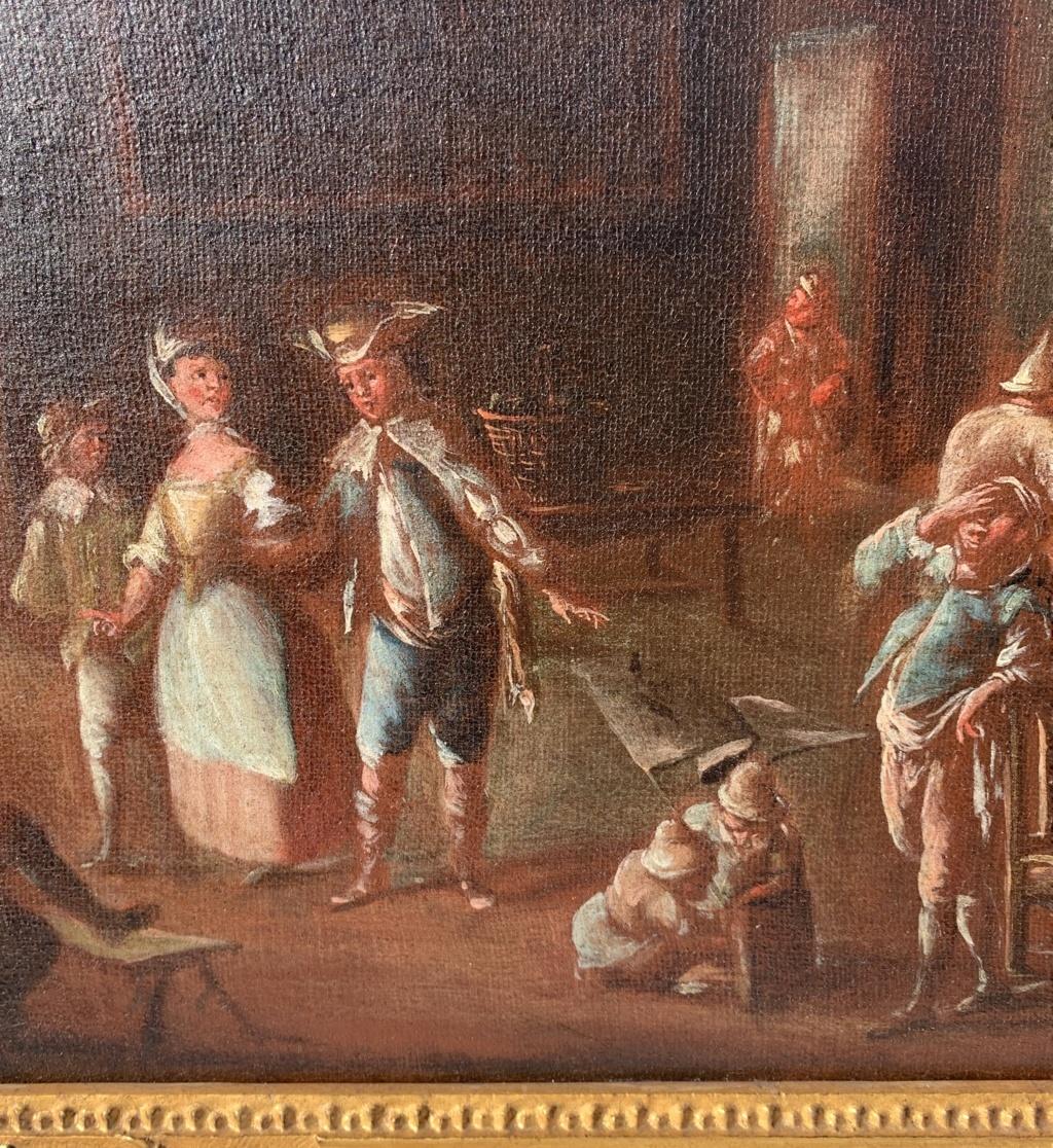 Lorenzo Gramiccia (maître vénitien)  Paire de tableaux de figures du 18e siècle  en vente 8