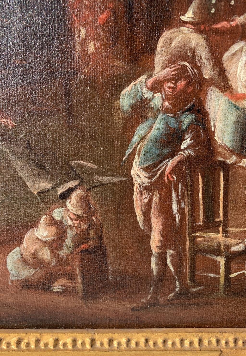 Lorenzo Gramiccia (maître vénitien)  Paire de tableaux de figures du 18e siècle  en vente 9