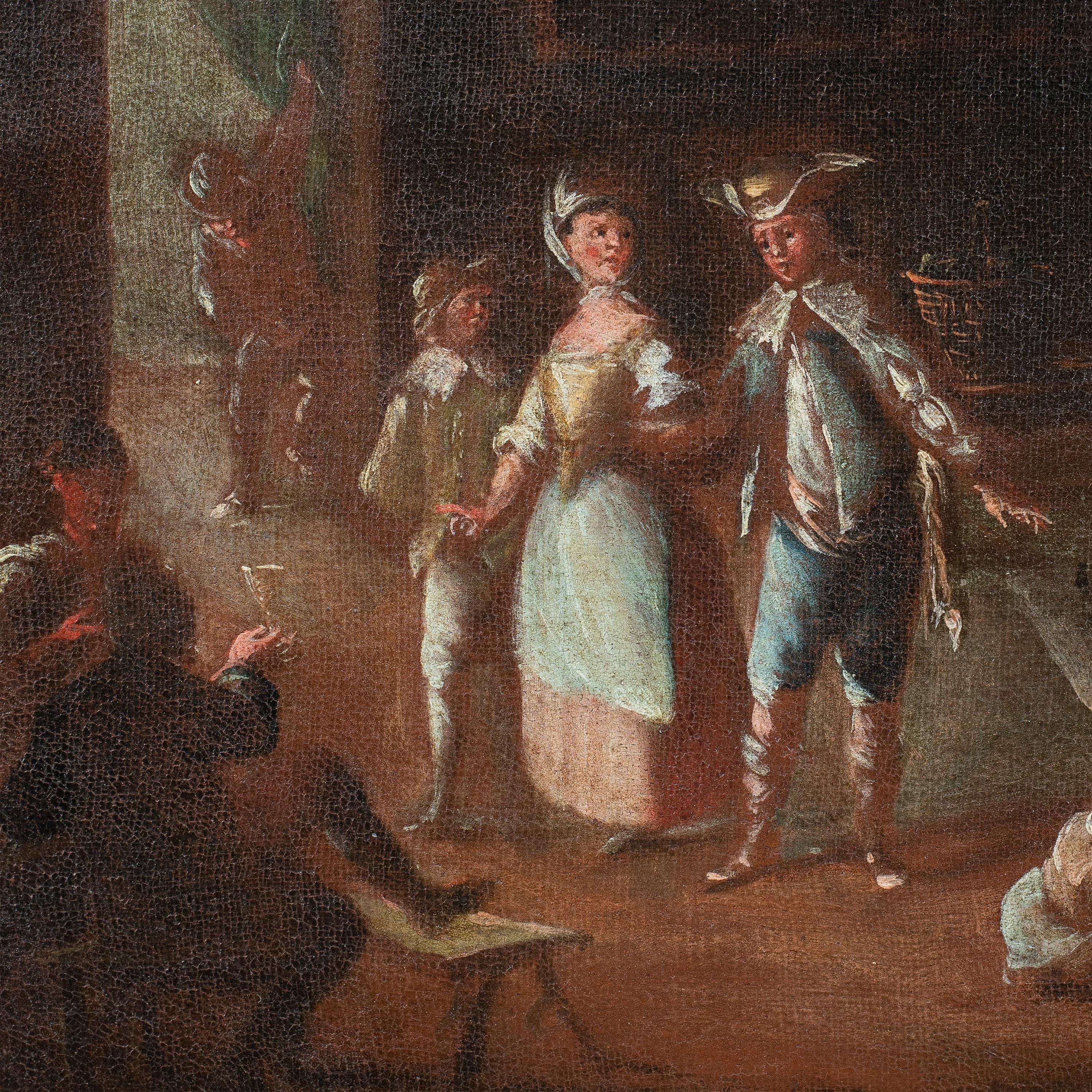 Lorenzo Gramiccia (Maestro veneziano) -  Coppia di quadri di figura del XVIII secolo 6