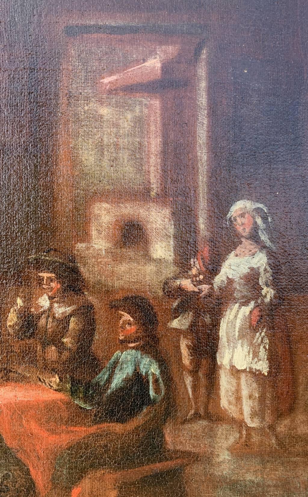 Lorenzo Gramiccia (maître vénitien)  Paire de tableaux de figures du 18e siècle  en vente 18