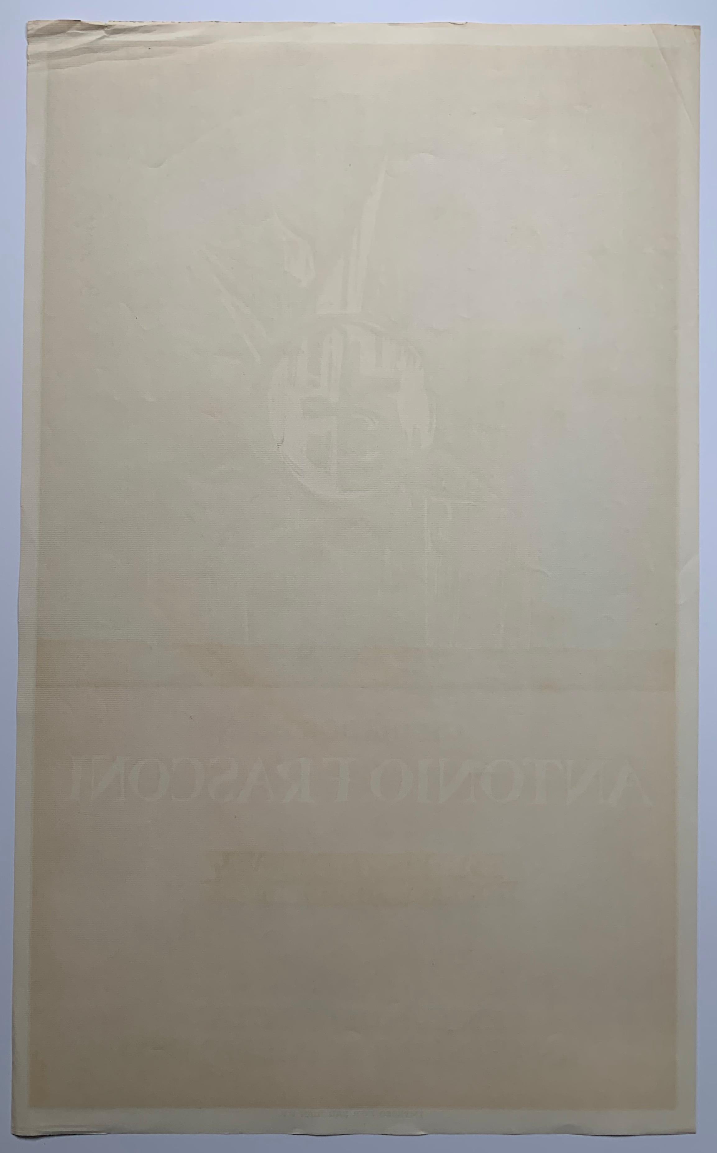 Antonio Frasconi mid-century exhibition poster (Puerto Rican artist)  - Black Abstract Print by Lorenzo Homar