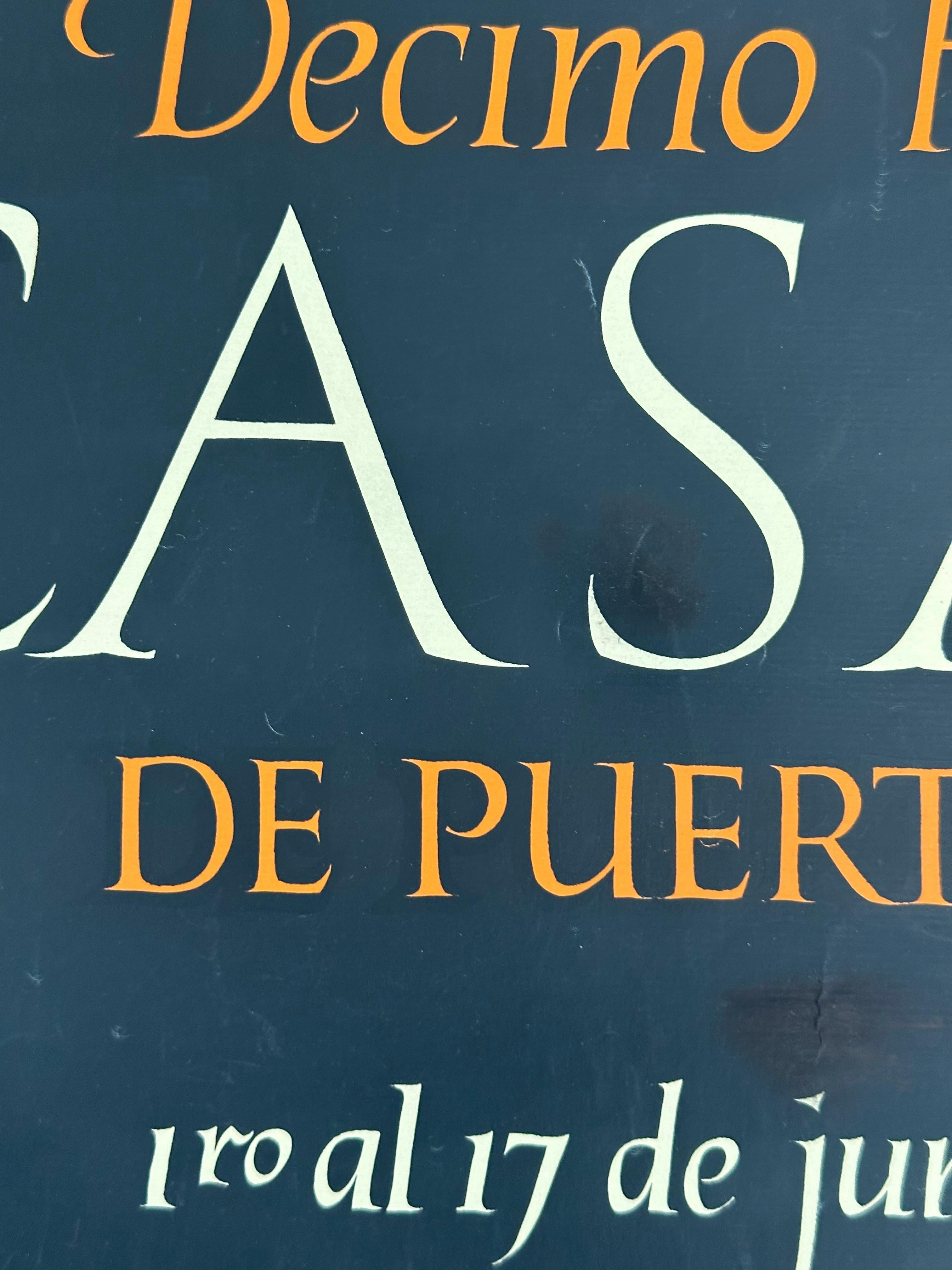 Pedro Casals San Juan Puerto Rico cartel vintage - Print Negro de Lorenzo Homar