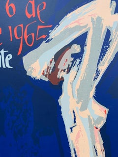 Rafael Colon Morales mid-century exhibition poster (Puerto Rican artist)