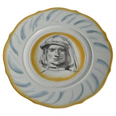 “Lorenzo il Magnifico” Wall Plate by Luciano Guarnier for Richard Ginori, Italy