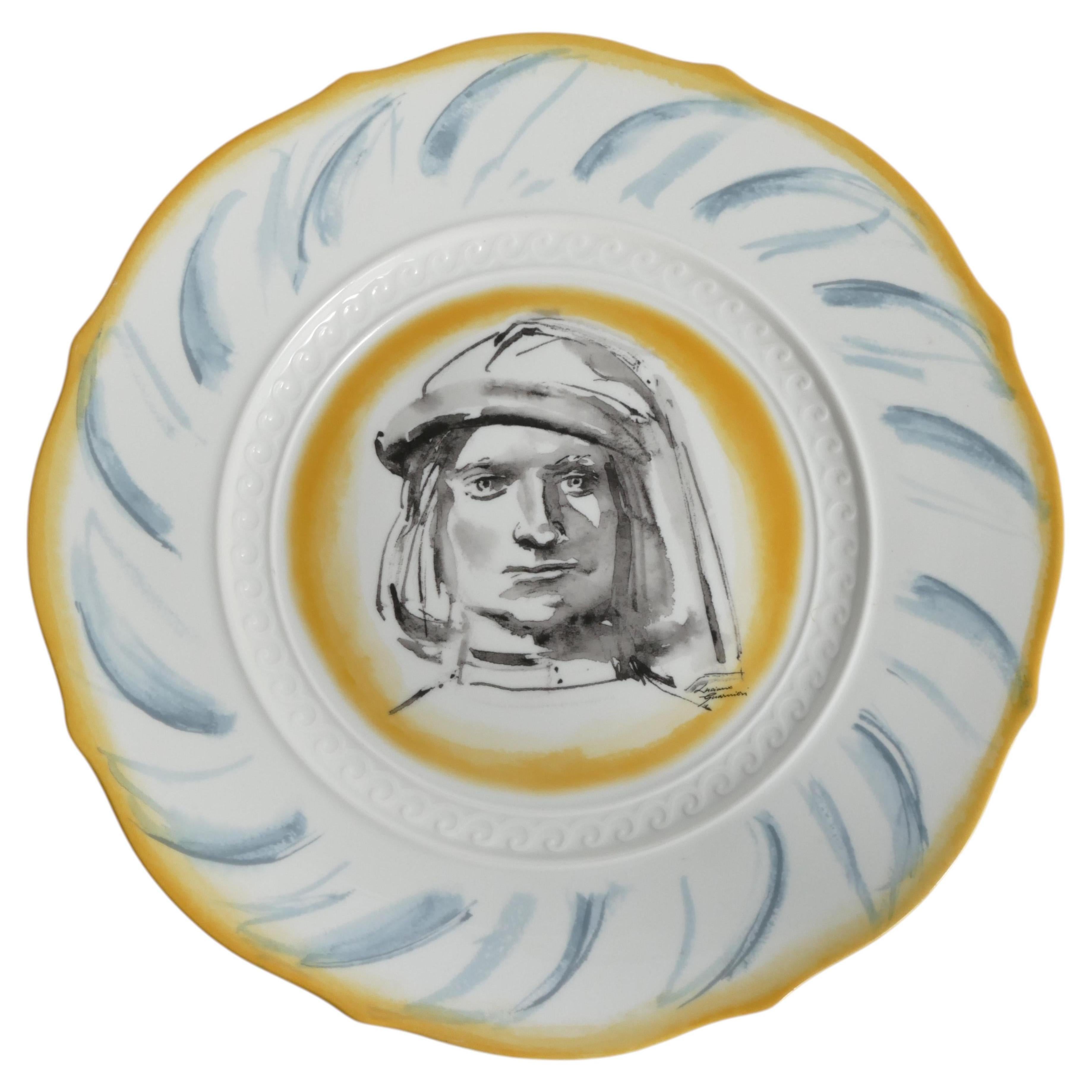 Lorenzo il Magnifico” Wall Plate by Luciano Guarnier for Richard