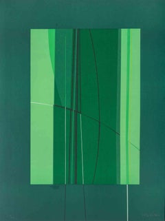 Green - Lithograph by Lorenzo Indrimi - 1970s