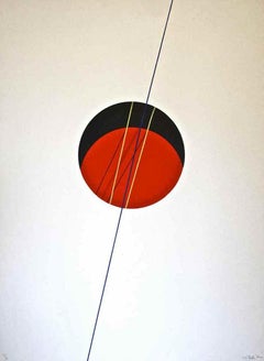 Red Ball - Lithograph by Lorenzo Indrimi - 1970 ca.