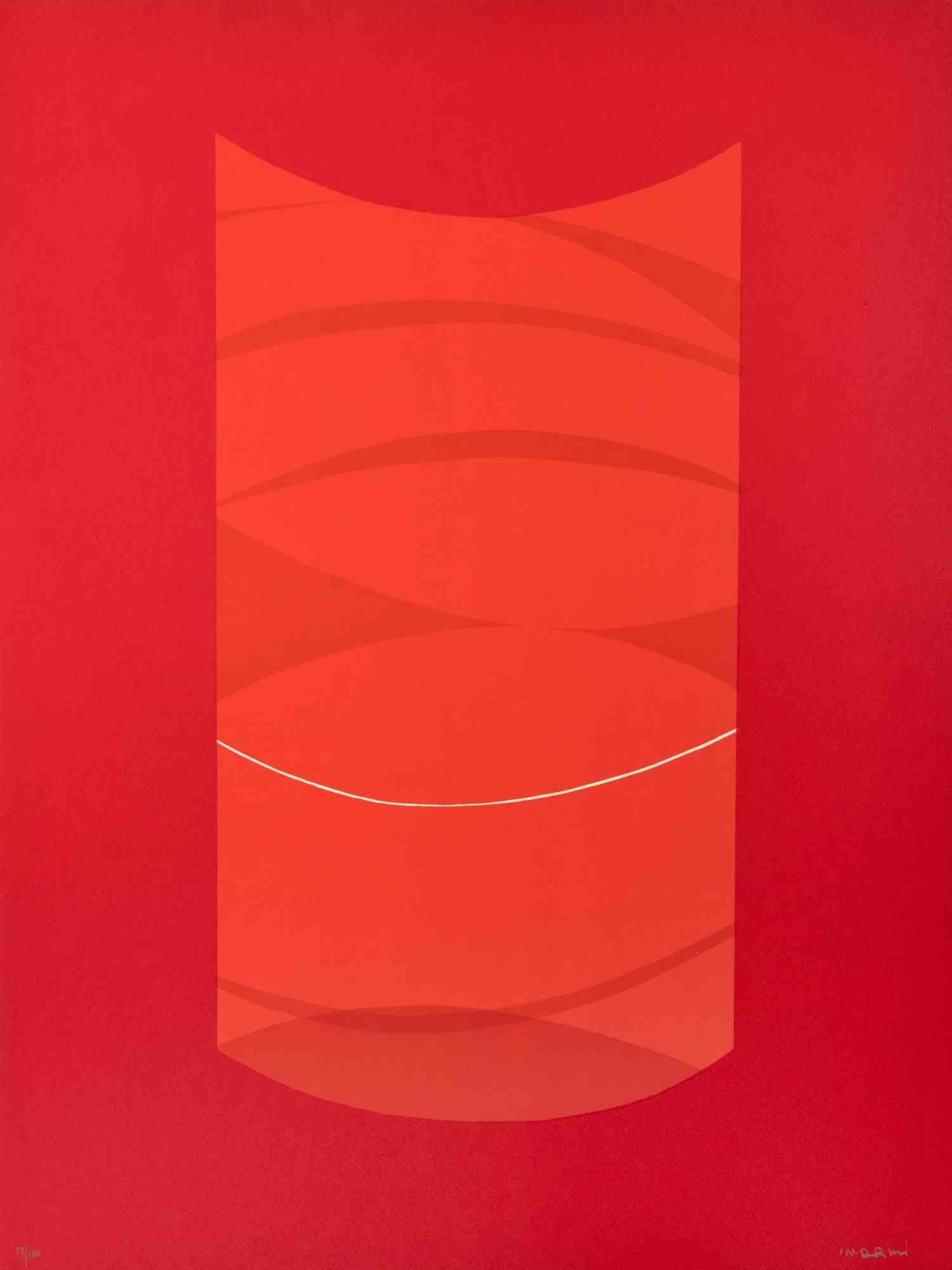 Red One - Lithograph by Lorenzo Indrimi - 1970s