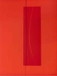 Red Six - Lithograph by Lorenzo Indrimi - 1970 ca.
