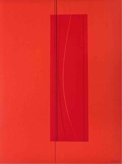 Seis Rojo - Litografía de Lorenzo Indrimi - 1970 ca.