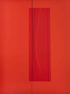 Red Six - Lithograph by Lorenzo Indrimi - 1970 ca.
