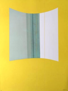 Yellow - Original Lithograph by Lorenzo Indrimi - 1970