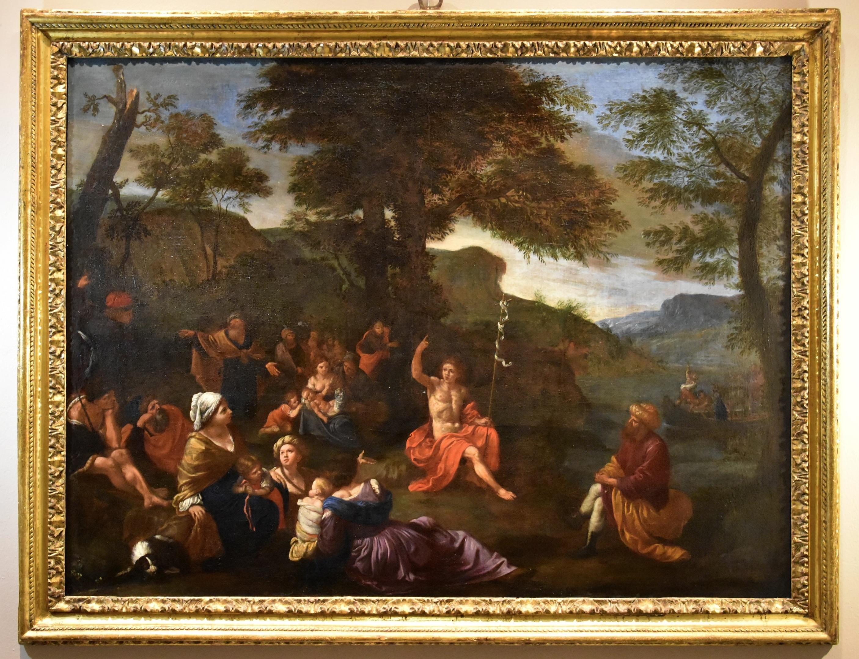 Saint John the Baptist, Gemälde Pasinelli, 17. Jahrhundert, Öl auf Leinwand, Alter Meister (Alte Meister), Painting, von Lorenzo Pasinelli (Bologna, 1629 - 1700) 