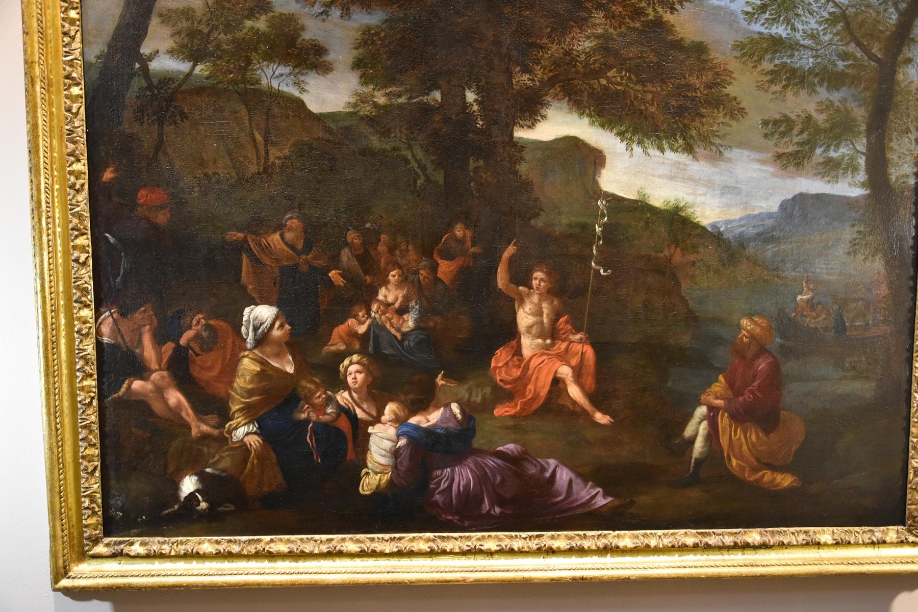 Lorenzo Pasinelli (Bologna, 1629 - 1700) 

Predigt von Saint John dem Täufer  Circa 1650.  

Öl auf Leinwand 115 x 154 cm Mit Rahmen 136 x 174 cm  

Provenienz Mailand, Porro 6. Juni 2006 Öl auf Leinwand, 115×154 cm, Los 67 Schätzung