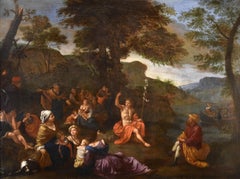 San Juan Bautista Pintura Pasinelli Siglo XVII Óleo sobre lienzo Viejo maestro