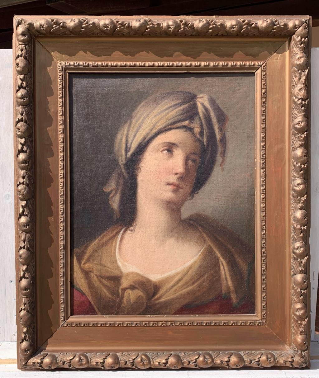 Girolamo Negri (böhmischer Meister)- 17. Jahrhundert  Figurengemälde – Sybil (Barock), Painting, von Girolamo Negri called Il Boccia