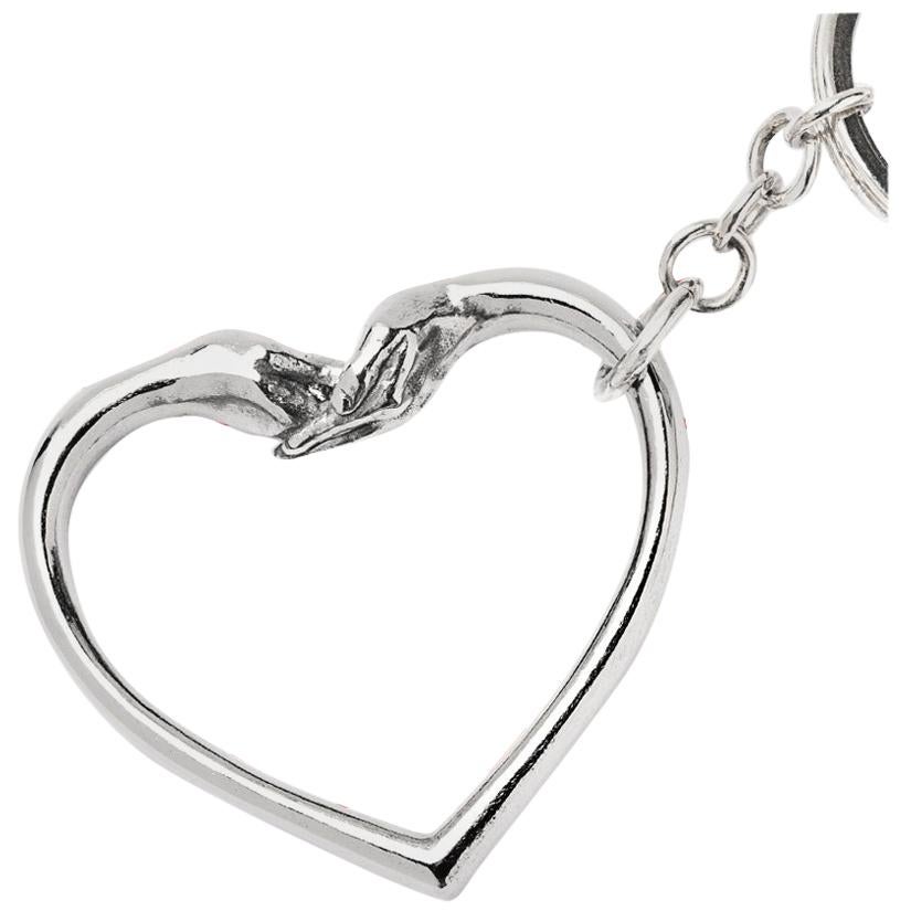 Lorenzo Quinn "Give Love" Silver Key Ring For Sale