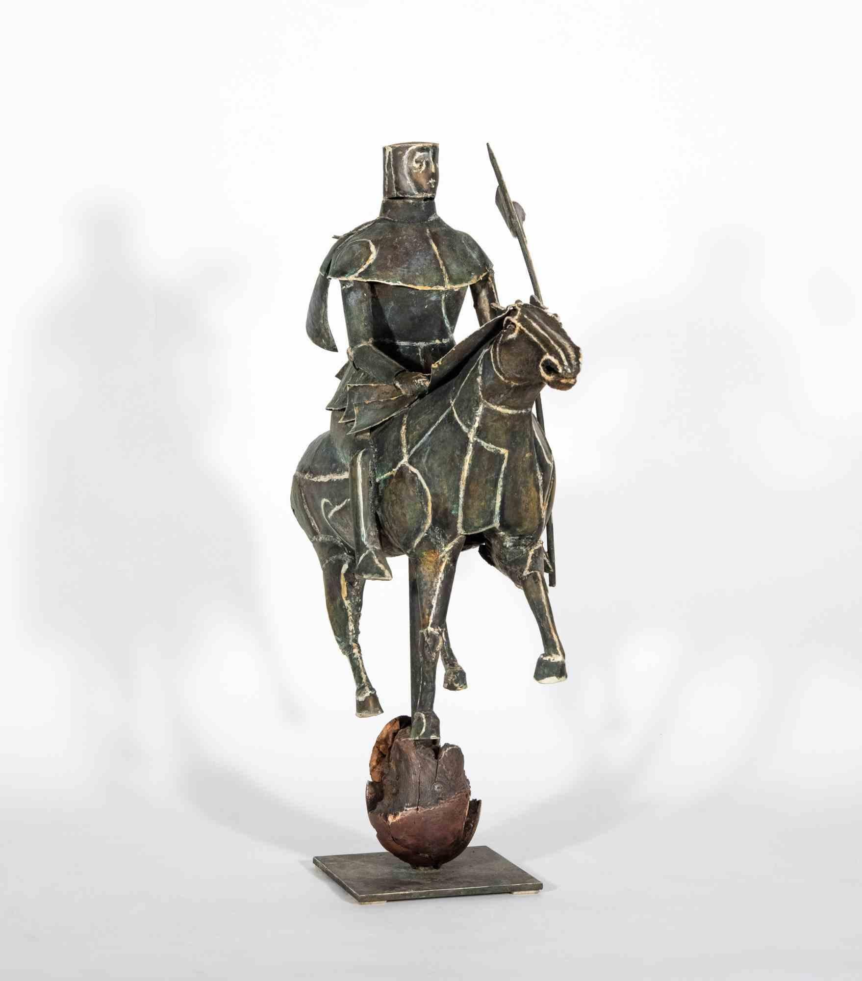 Knight - Sculpture by Lorenzo Servalli - 1975 For Sale 1