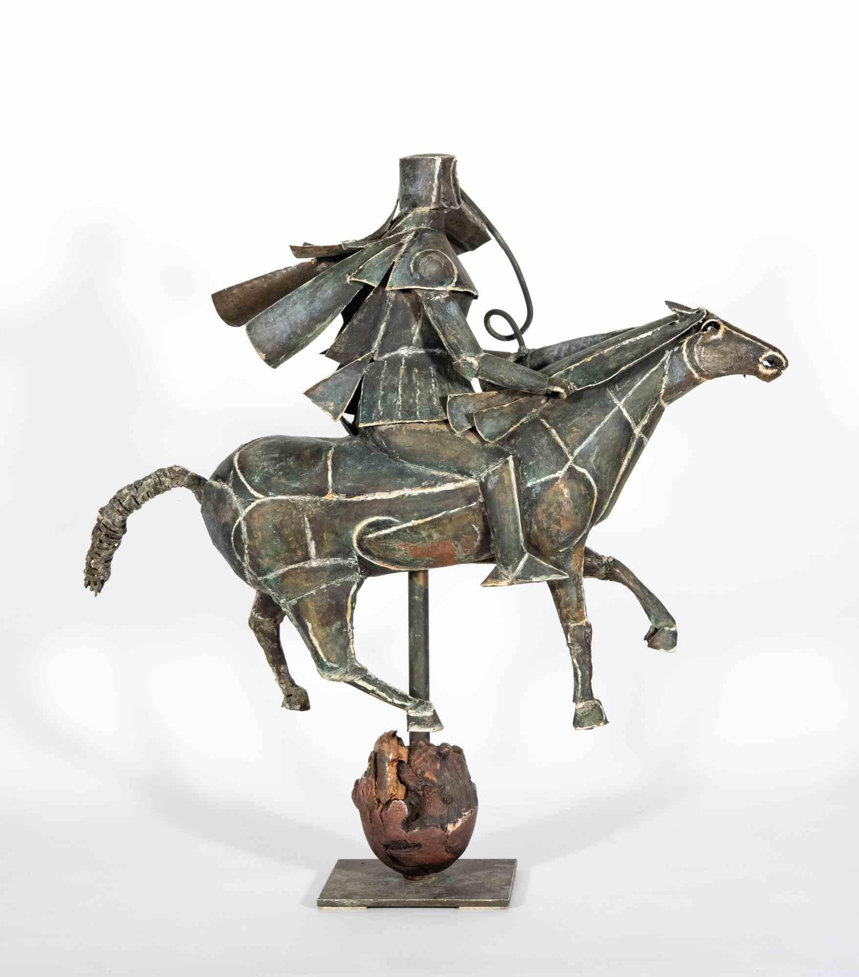 Knight - Sculpture by Lorenzo Servalli - 1975 For Sale 2