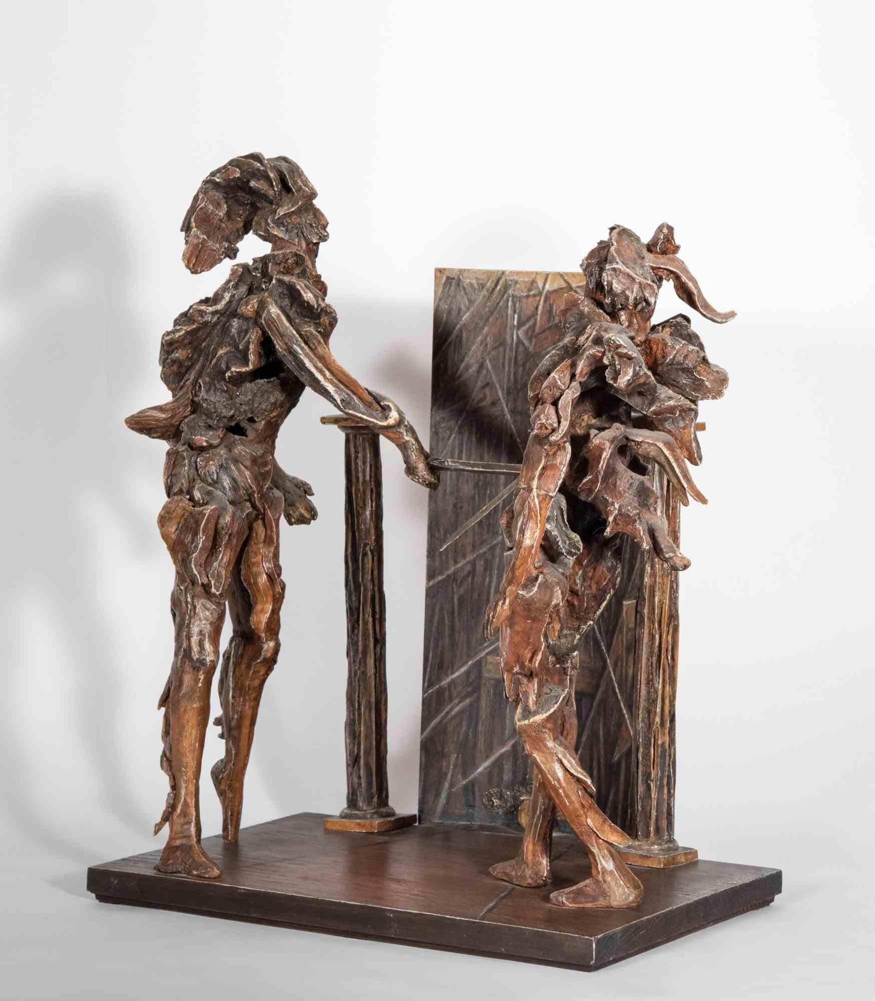 Tancredi und Clorinda - Skulptur von Lorenzo Servalli - 1998 im Angebot 2