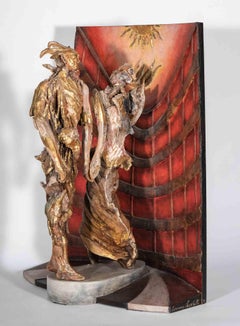 The Theater of Icarus - Sculpture by Lorenzo Servalli - 1999