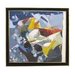 Abstract expressionist oil painting by Lorenzo Tornabuoni